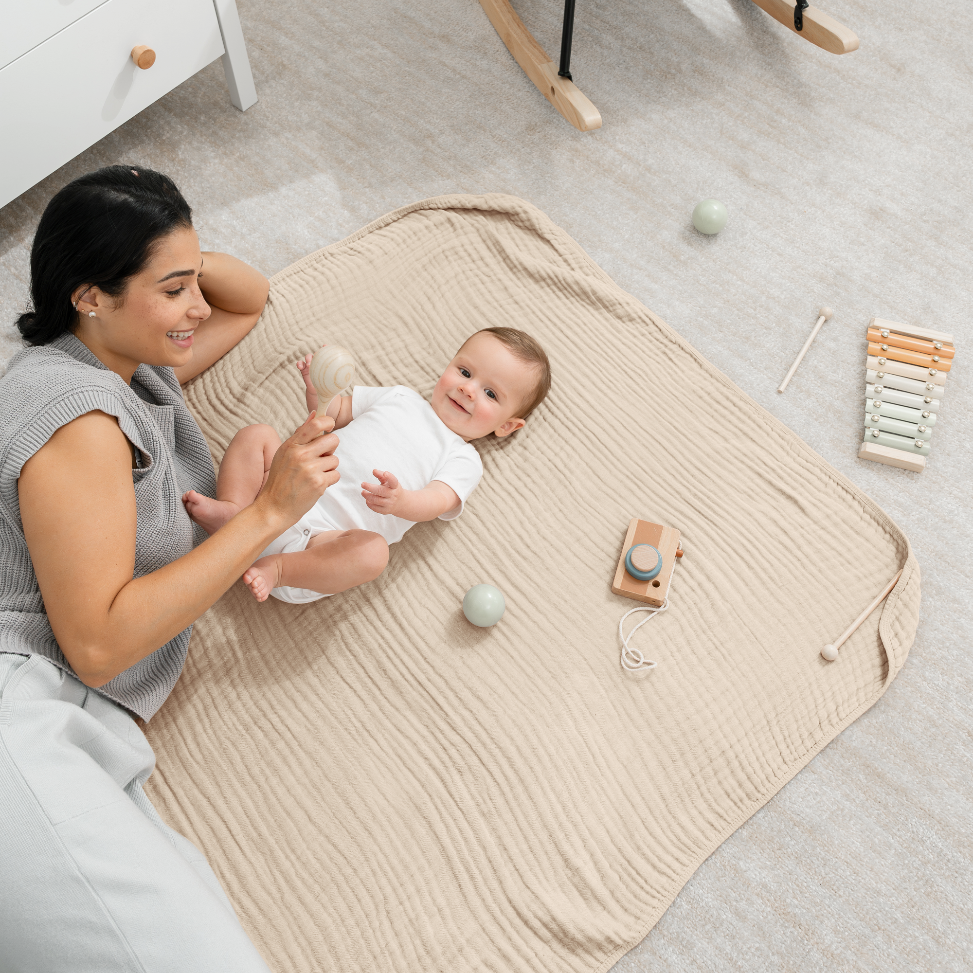Baby Muslin Cotton Blankets by Comfy Cubs