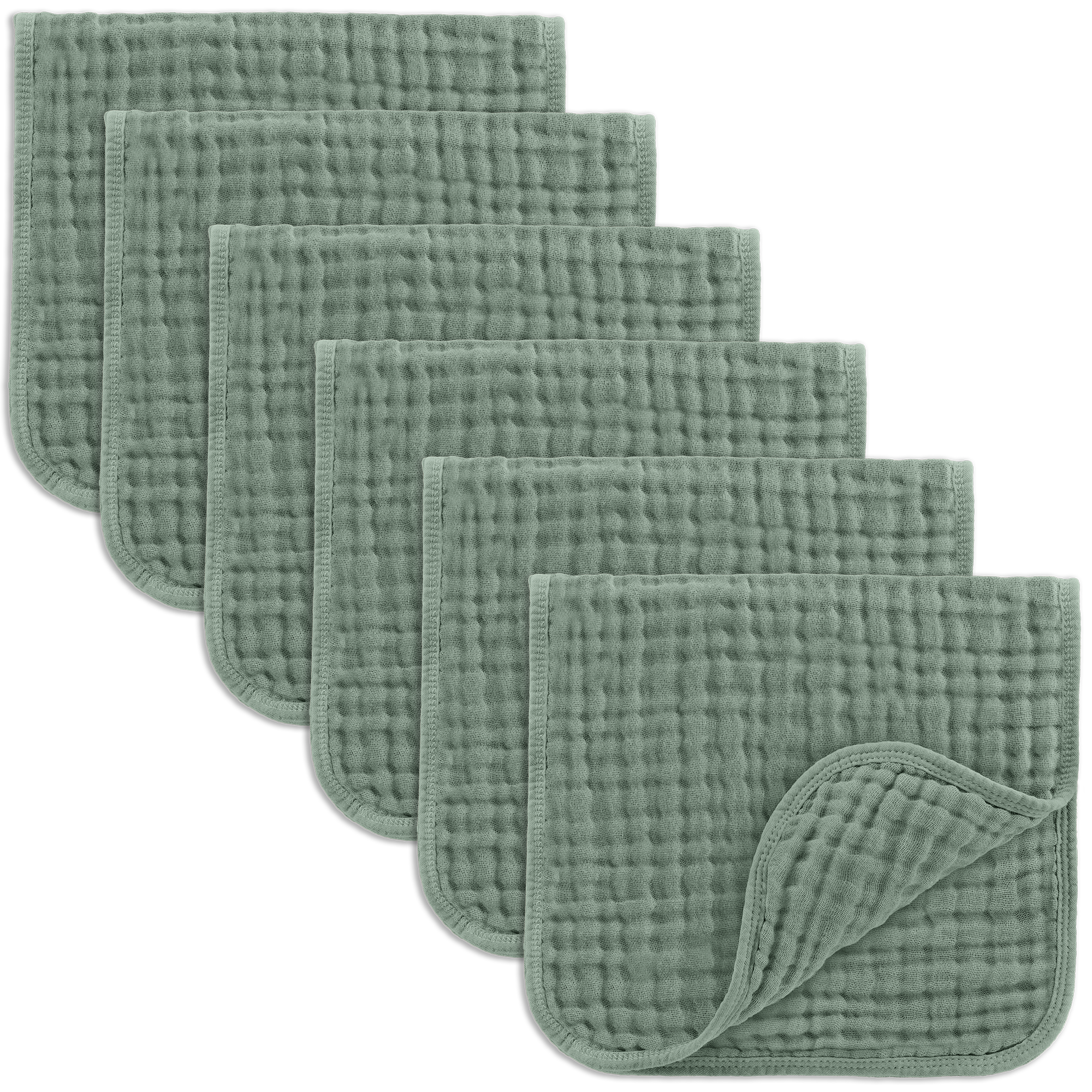 Comfy Cubs - 100% Muslin Burp Cloths by Comfy Cubs - Pack of 6
