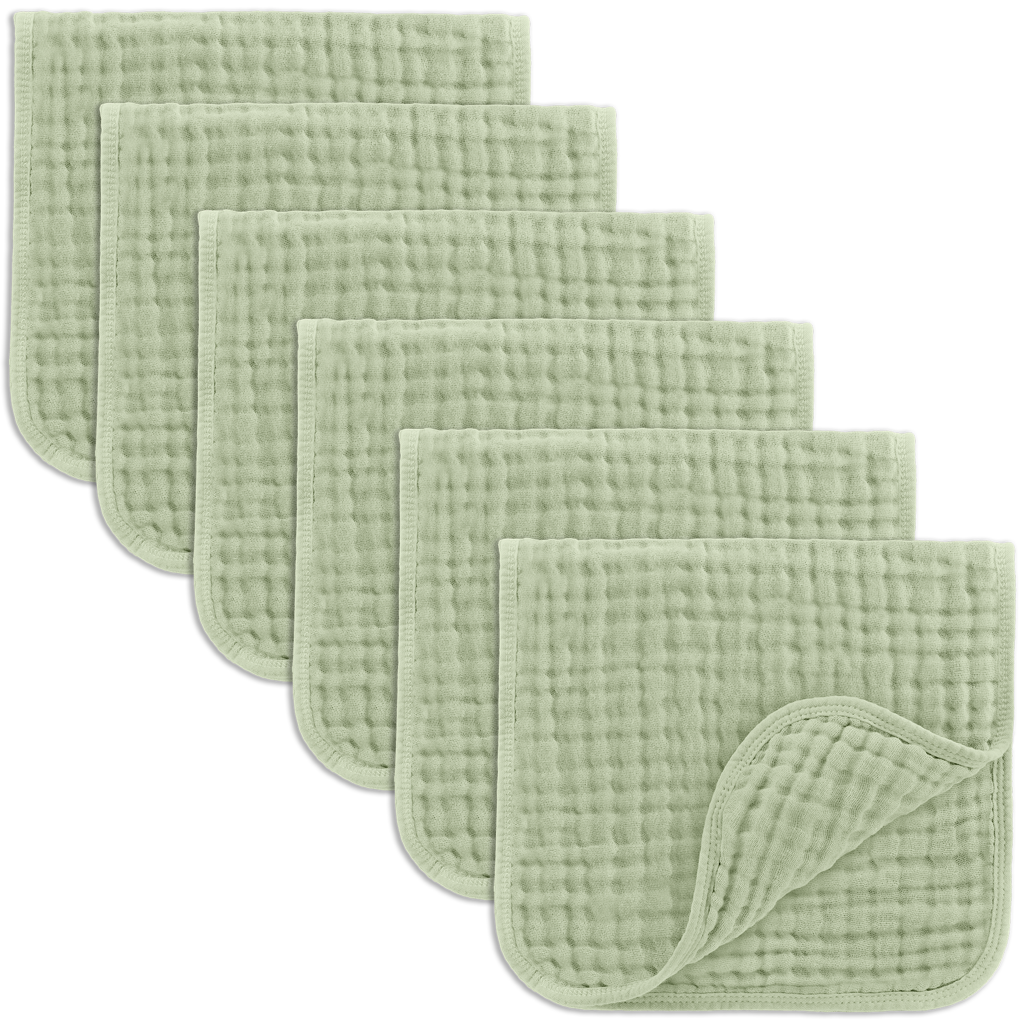 Comfy Cubs - Muslin Burp Cloths by Comfy Cubs - / Pack of 6-Giggles N Gear