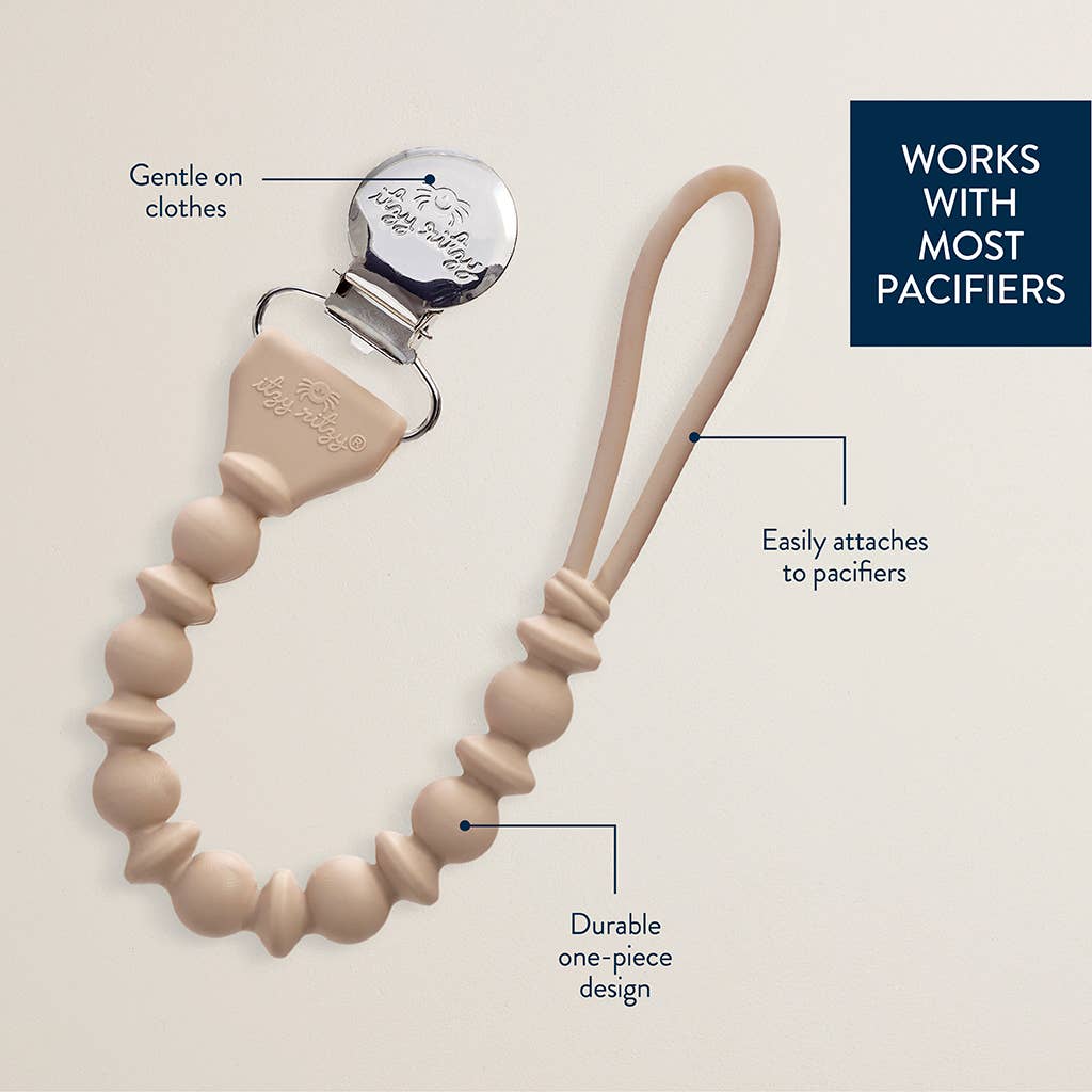 Silicone Pacifier Clip | Sweetie Strap™ Toast