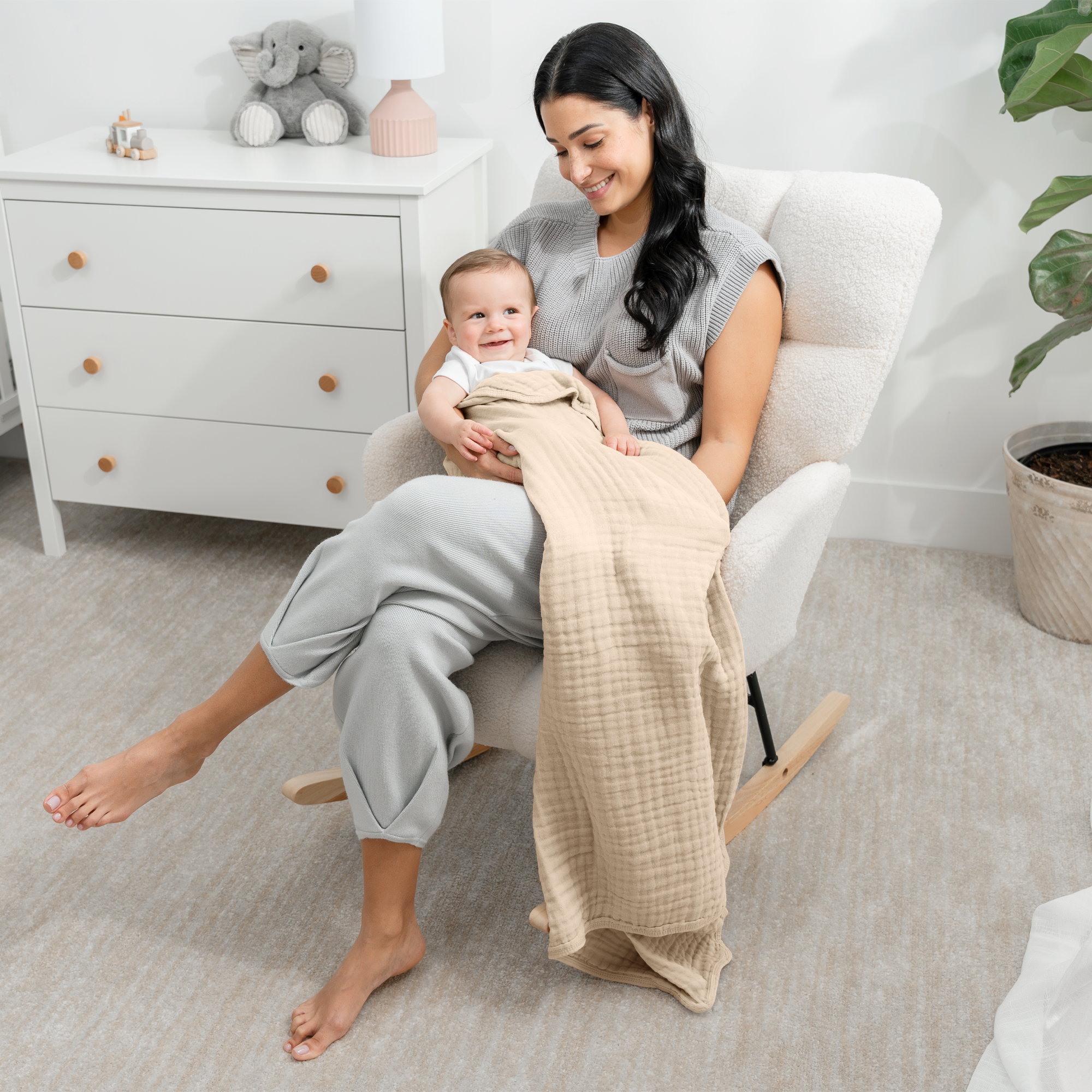 Baby Muslin Cotton Blankets by Comfy Cubs