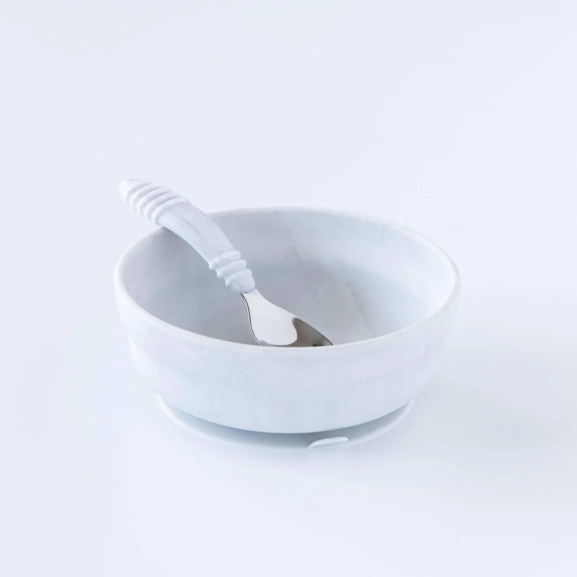Silicone Grip Bowl: Marble