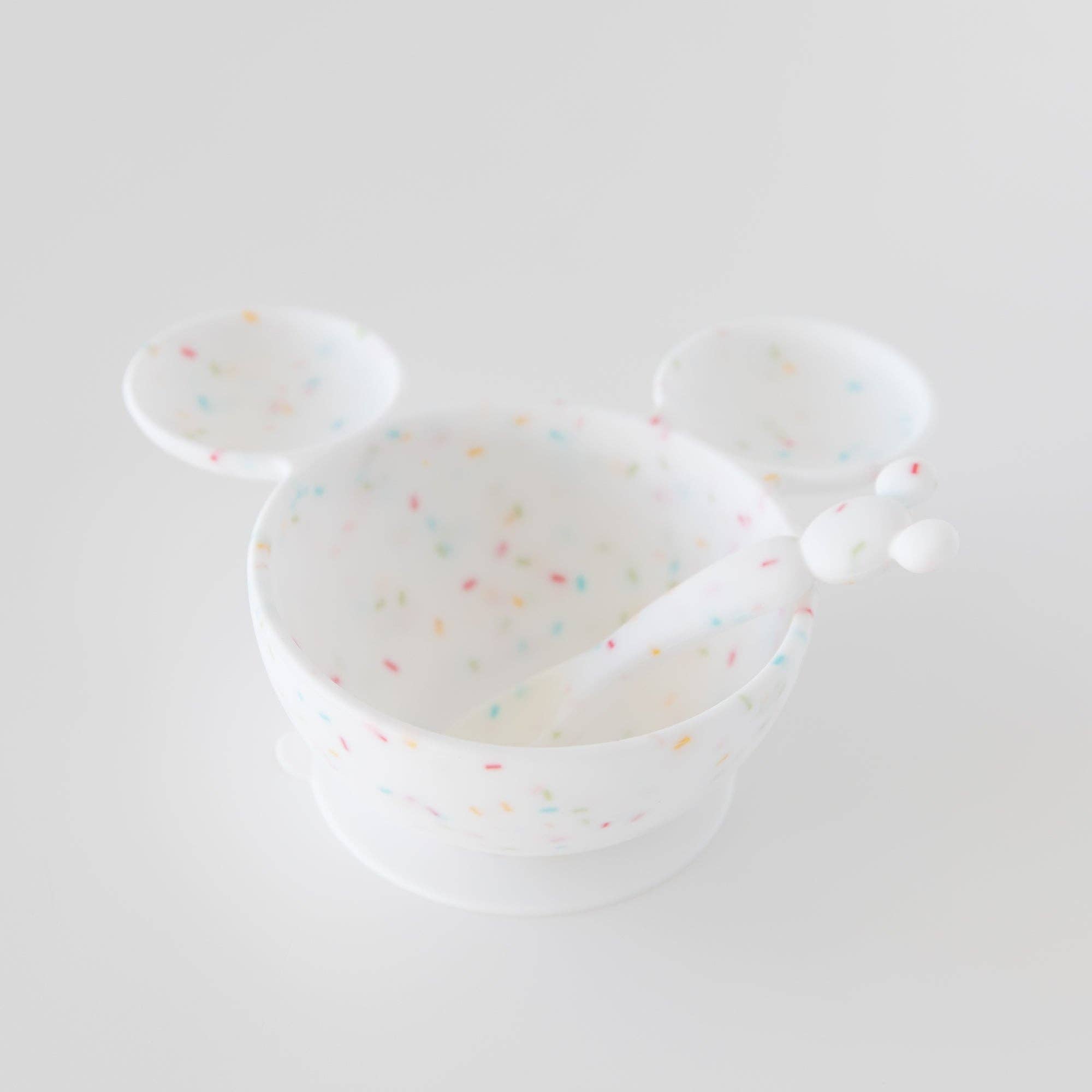 Silicone First Feeding Set: Mickey Mouse Vanilla Sprinkle