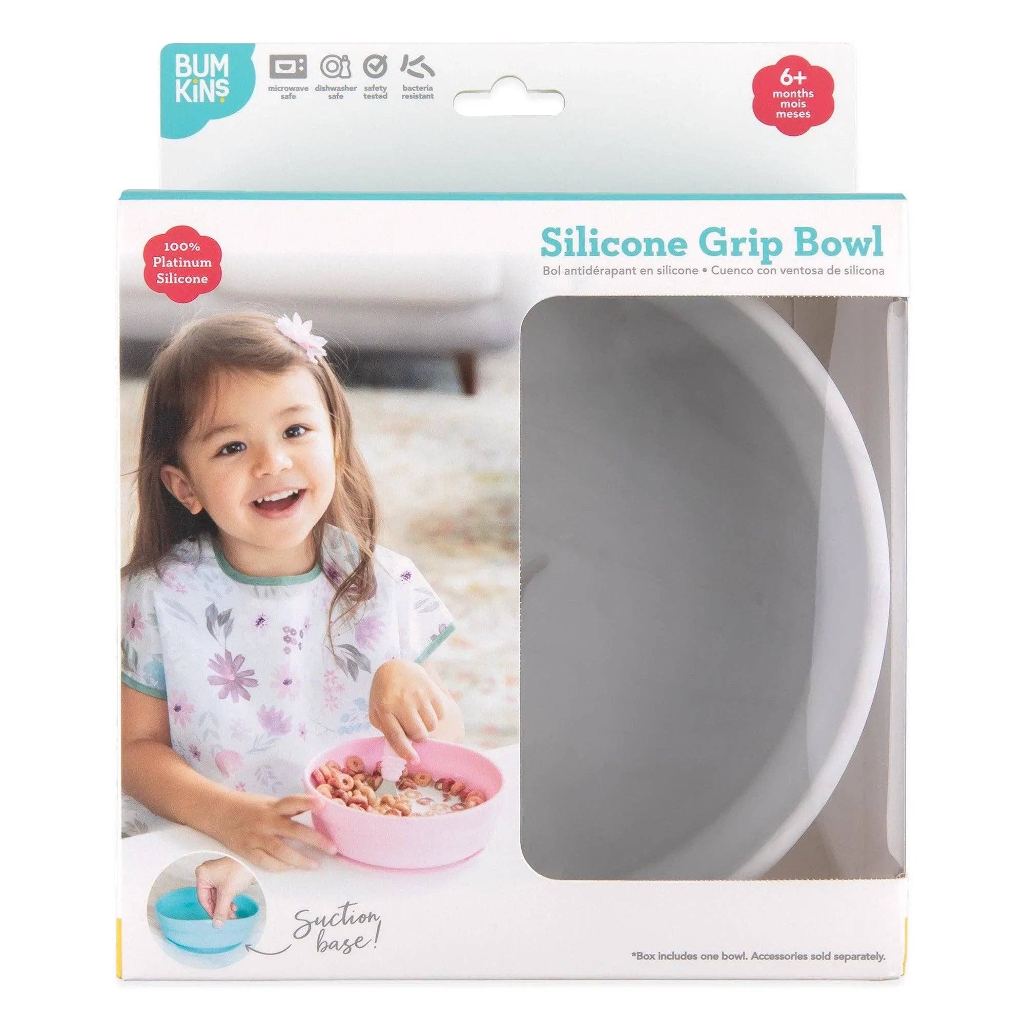 Silicone Grip Bowl: Marble