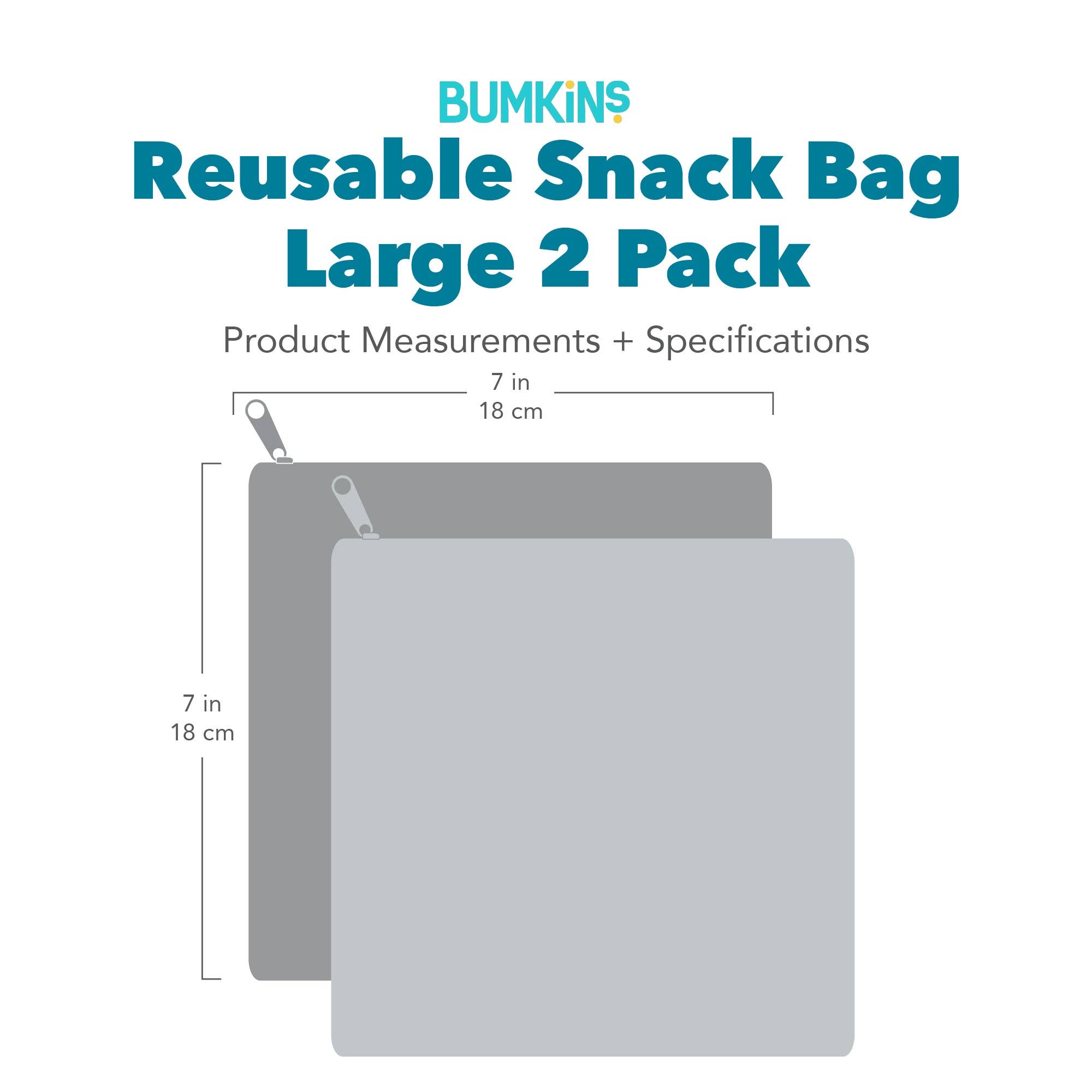 Reusable Snack Bag, Large 2 Pack: Everyday Is Halloween