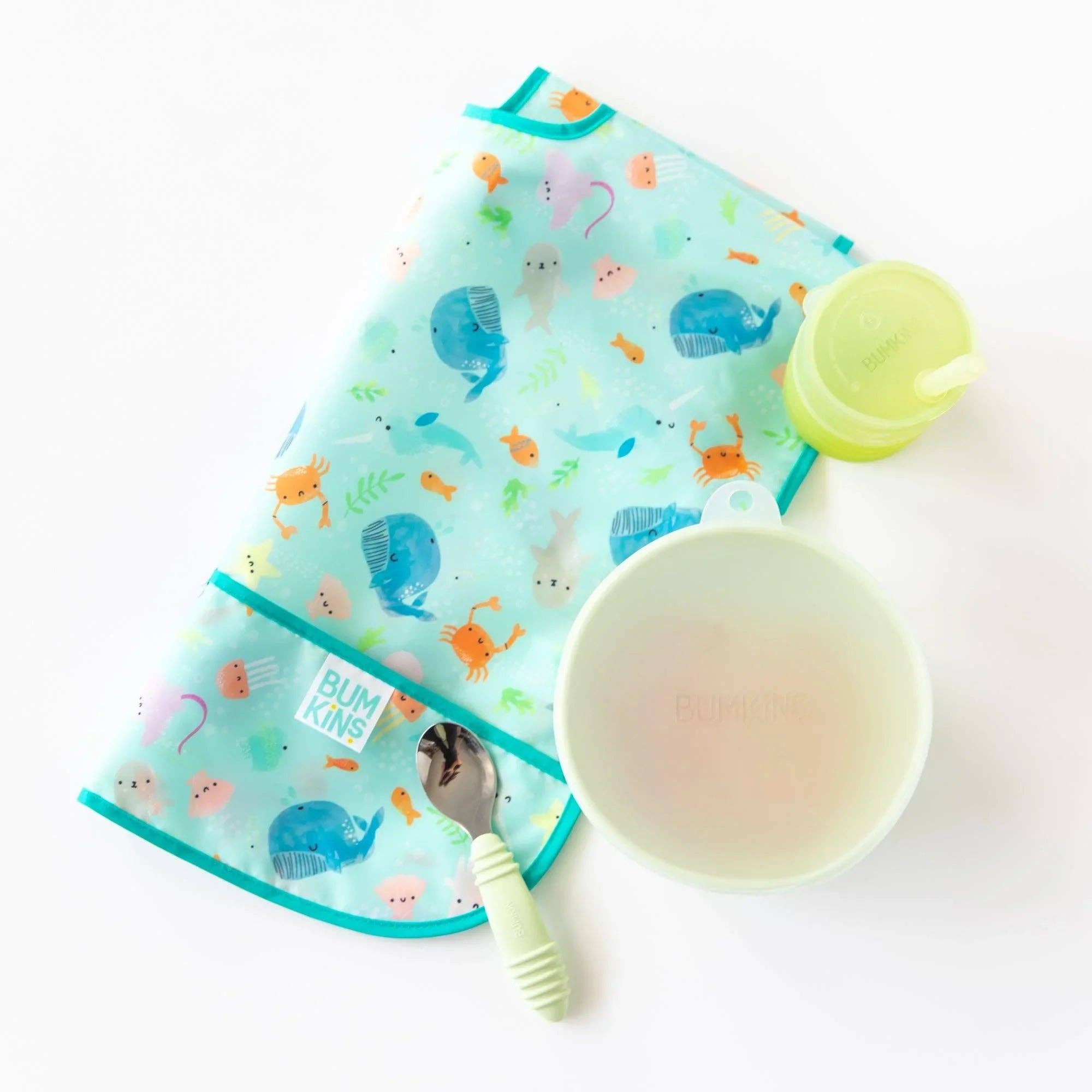 Silicone Grip Bowl: Sage