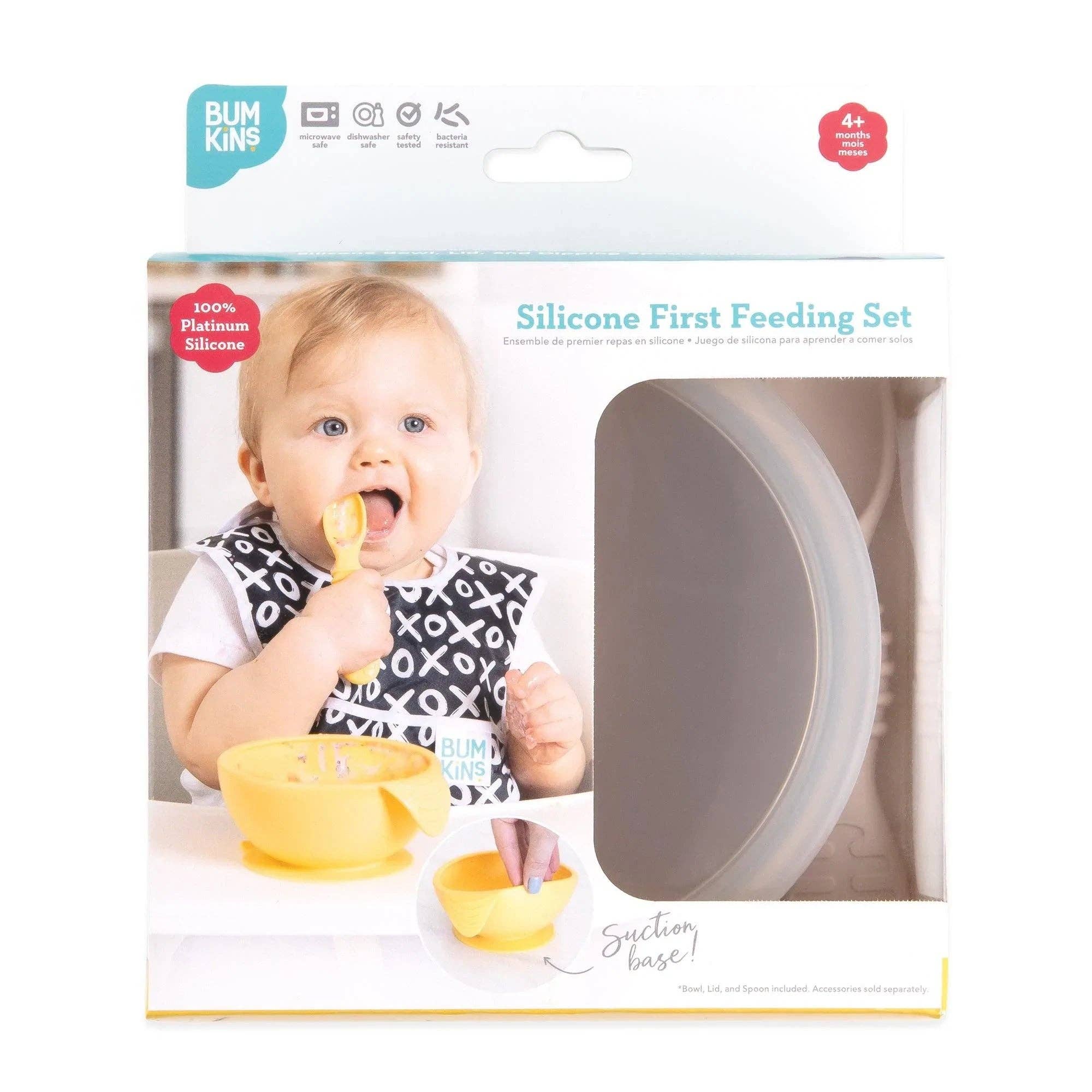 Silicone First Feeding Set: Sand