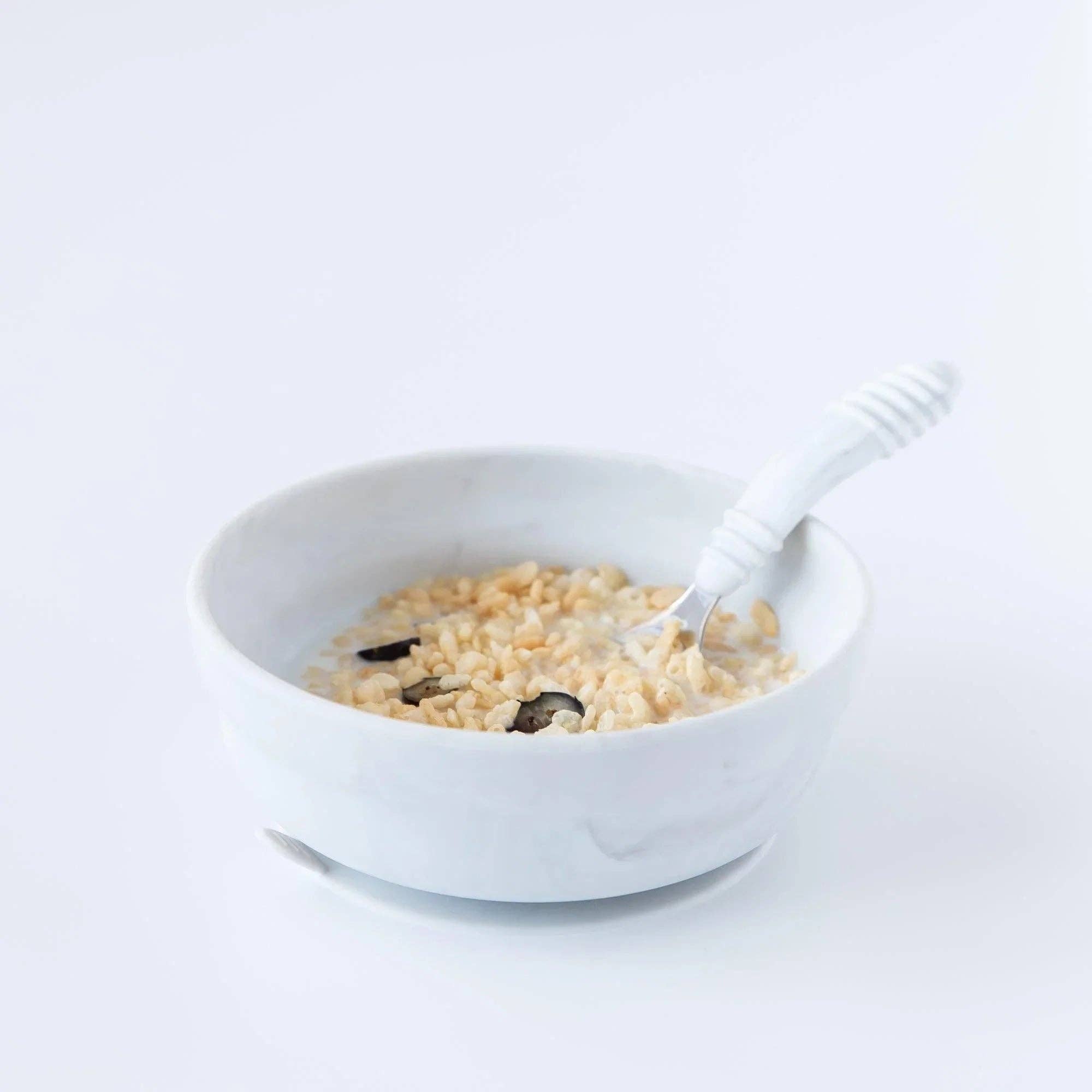 Silicone Grip Bowl: Marble