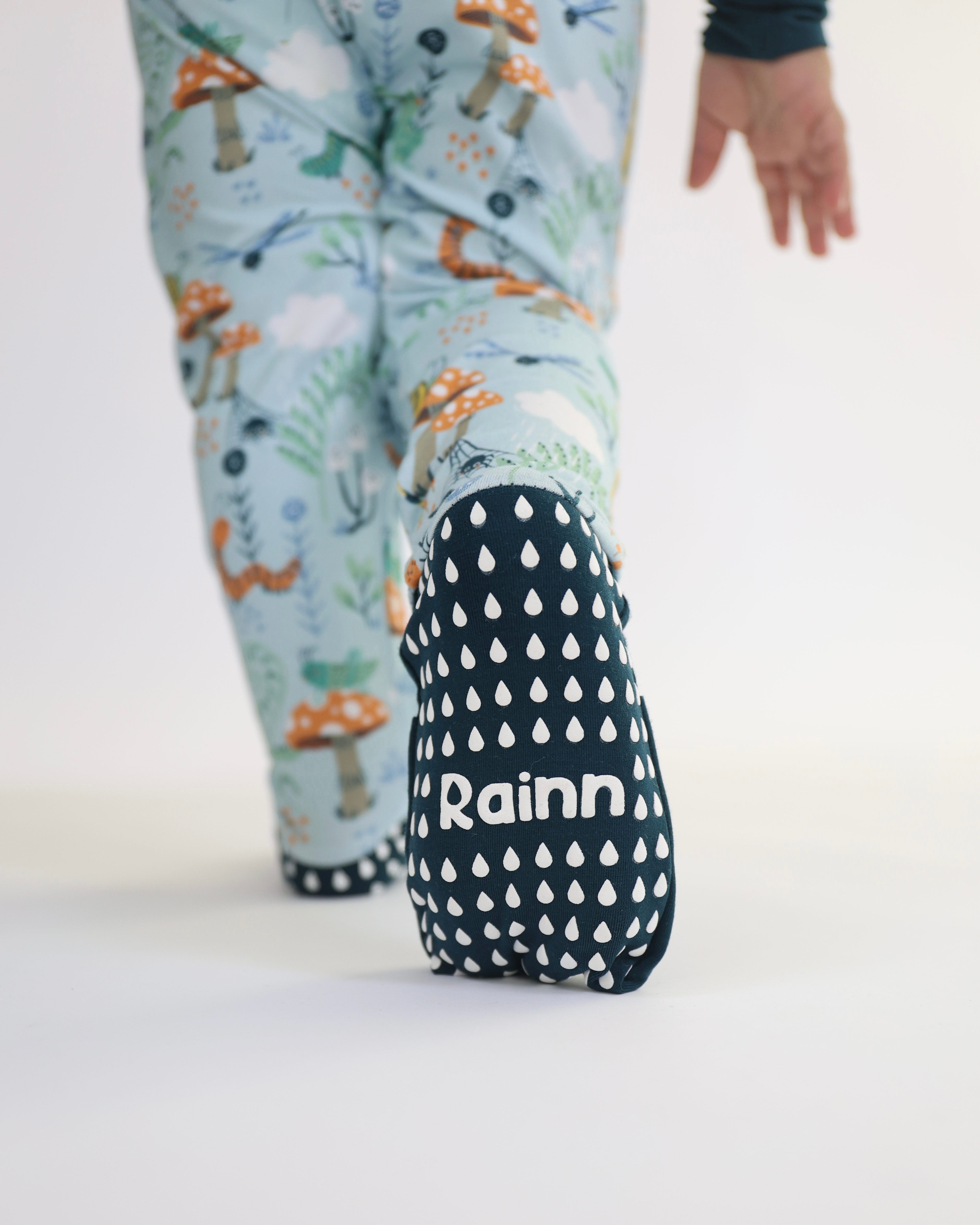 Adorable Critter Hollow Zipp Jammies by Rainn with playful prints and cozy bamboo fabric for comfy sleep.