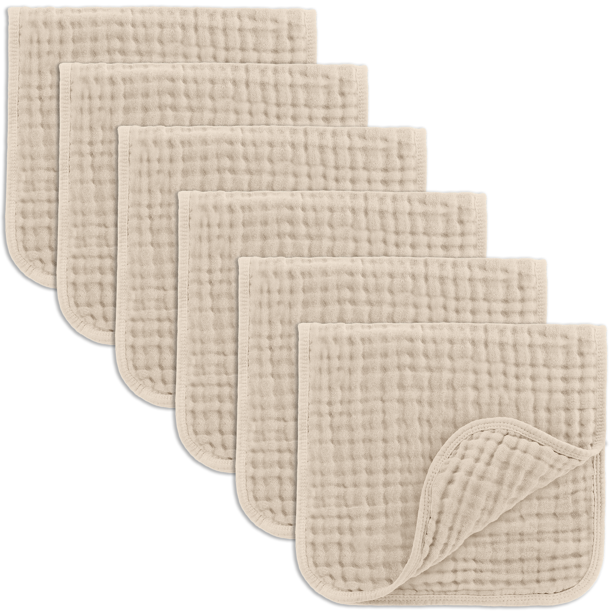 Comfy Cubs - 100% Muslin Burp Cloths by Comfy Cubs - Pack of 6